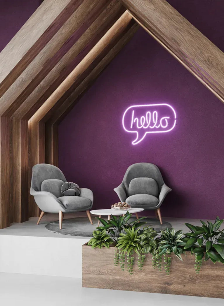 Plain Acoustic Wallpaper - 90% Wool fluffo in modern interior with armchairs DecorMania eu